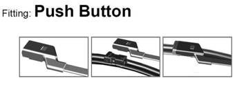 Front & Rear kit of Aero Flat Wiper Blades fit AUDI A1 (8X1) May.2010->