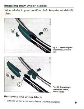 Front & Rear kit of Aero Flat Wiper Blades fit AUDI A6 Estate (C5) Jun.2001-Jan.2005