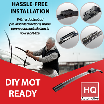 HQ Automotive Wiper Blades for HYUNDAI i10 Hatchback (2020 and later) Front Rear Wipers Replacement Kit