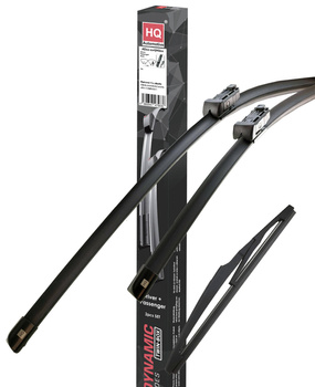 Windscreen Wipers for SKODA Rapid 2012-onwards Front & Rear 3pcs HQ Automotive